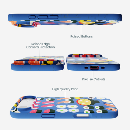 Electric Blue Sushi Night iPhone Air Case