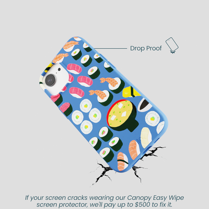 Electric Blue Sushi Night iPhone 16e/17e Case