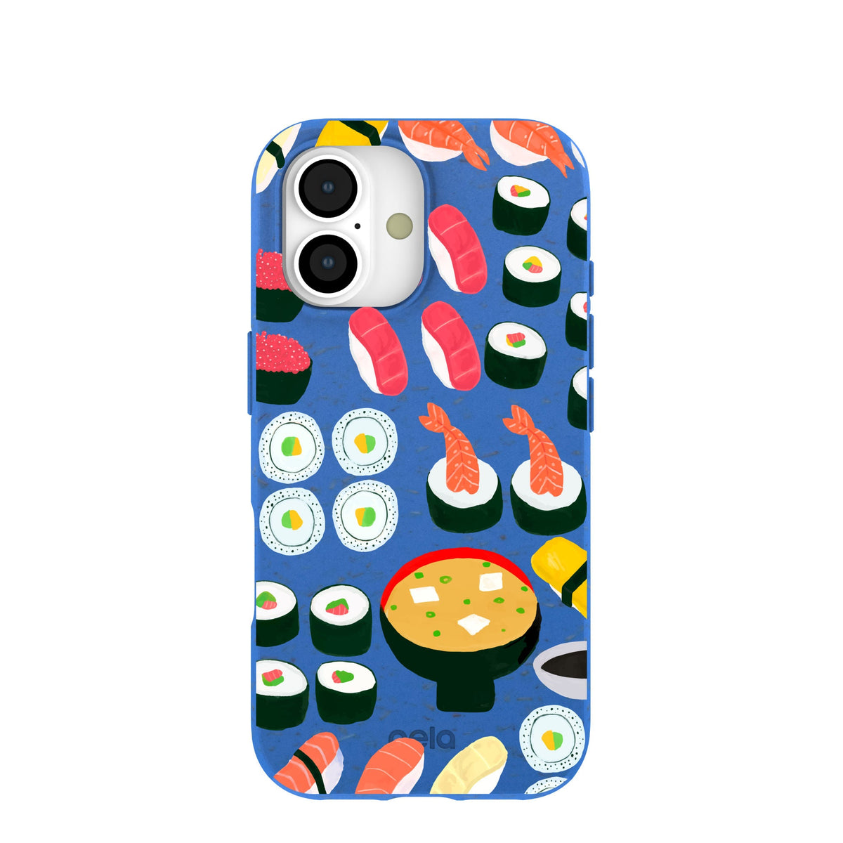 Electric Blue Sushi Night iPhone 17 Case