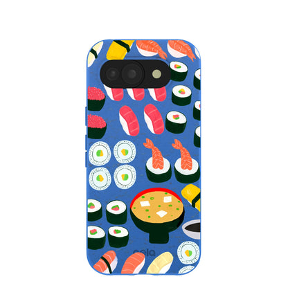 Electric Blue Sushi Night Google Pixel 10a Case