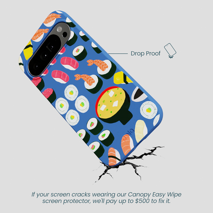 Electric Blue Sushi Night Google Pixel 10 Pro XL Case