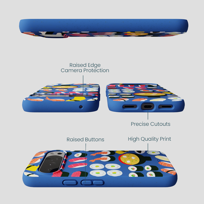 Electric Blue Sushi Night Google Pixel 10 Pro XL Case