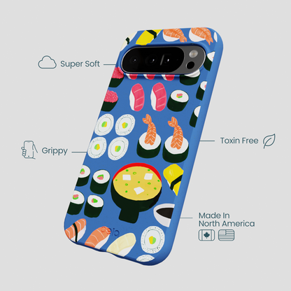 Electric Blue Sushi Night Google Pixel 10 Pro XL Case