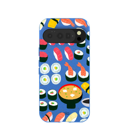 Electric Blue Sushi Night Google Pixel 10/10 Pro Case