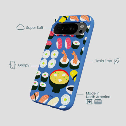 Electric Blue Sushi Night Google Pixel 10/10 Pro Case