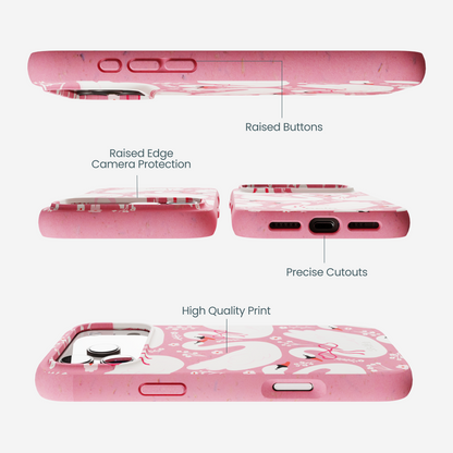 Bubblegum Pink Swan Garden iPhone 17 Pro Max Case