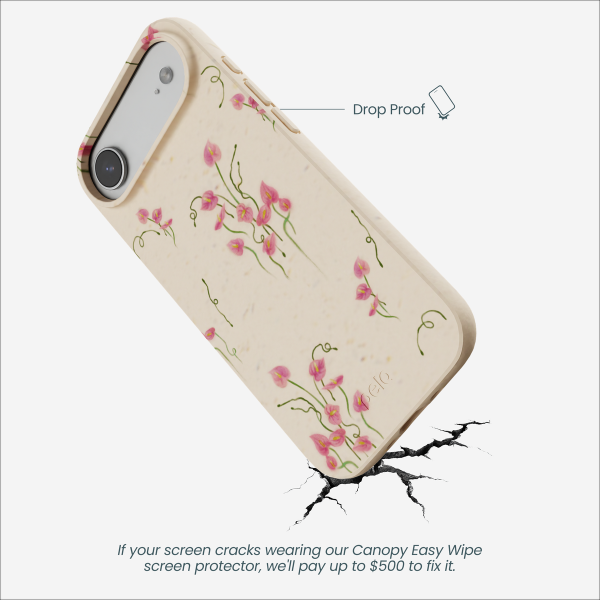 Seashell Sweet Anthuriums iPhone Air Case