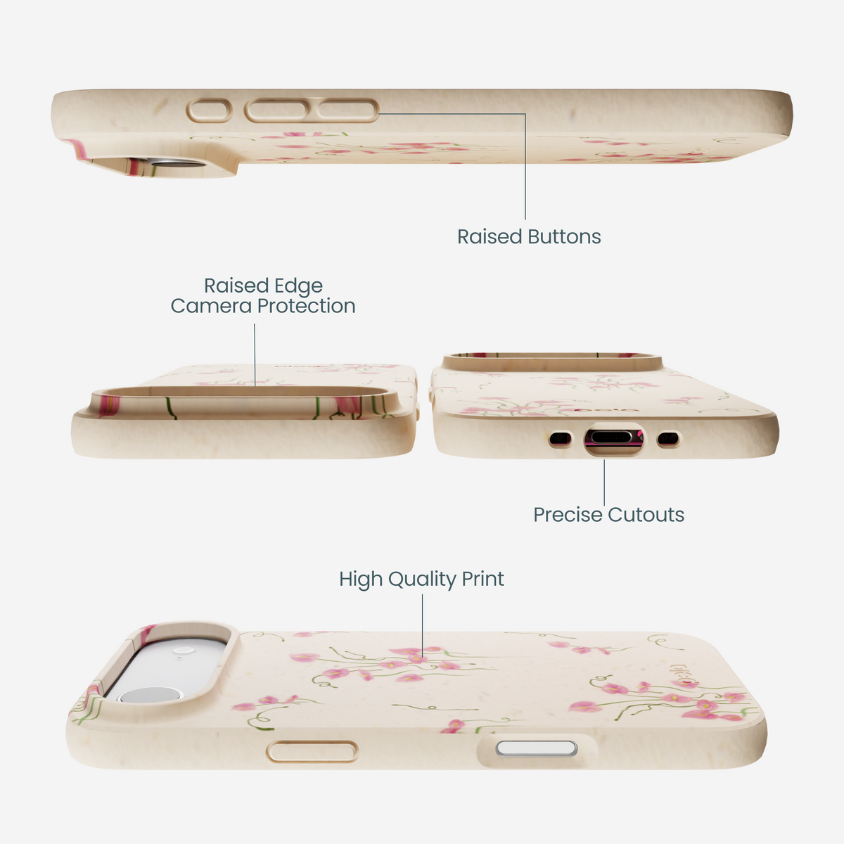 Seashell Sweet Anthuriums iPhone Air Case