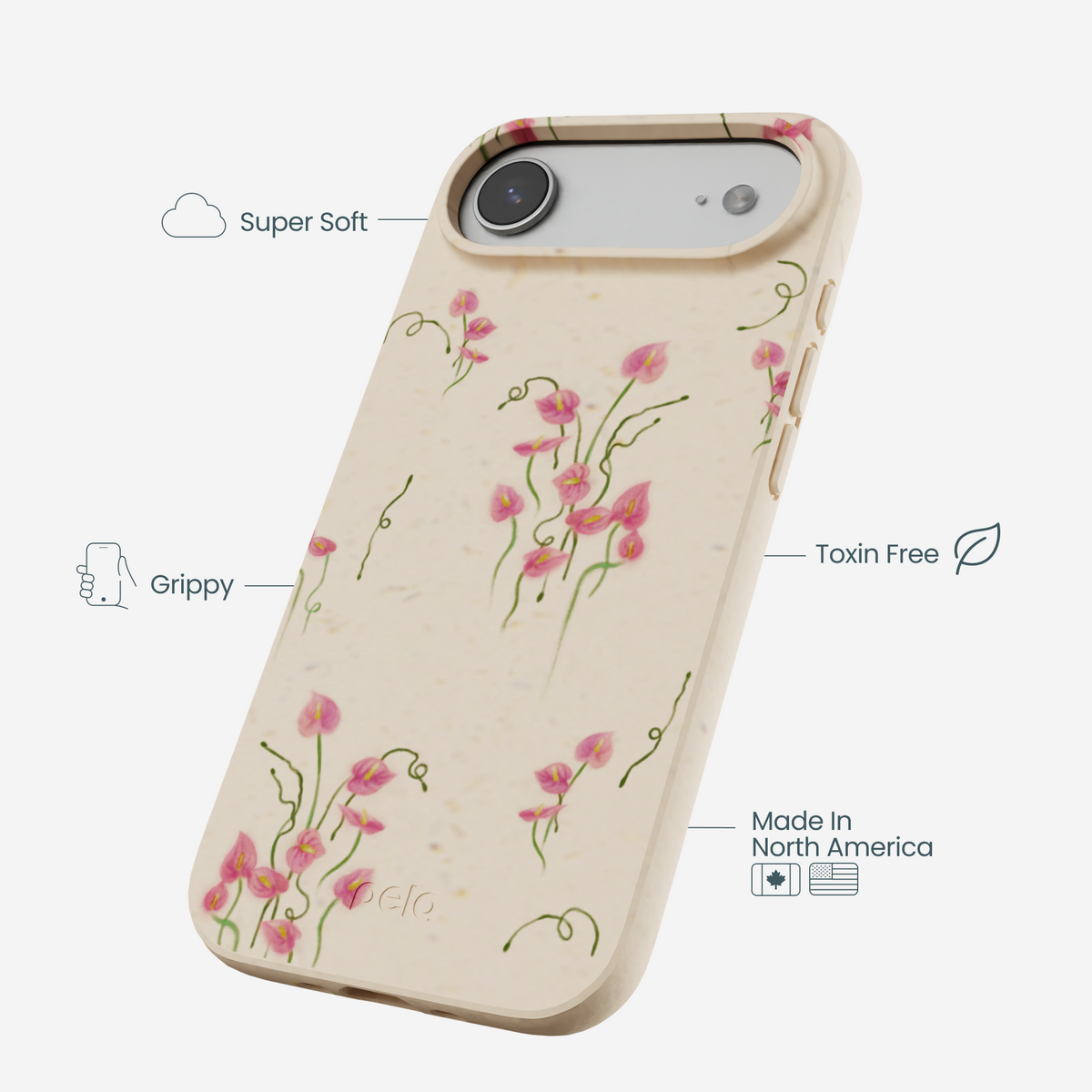 Seashell Sweet Anthuriums iPhone Air Case