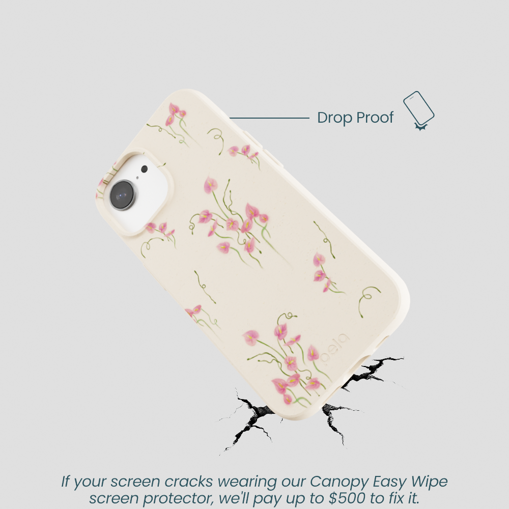 Seashell Sweet Anthuriums iPhone 16e/17e Case