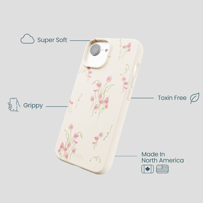Seashell Sweet Anthuriums iPhone 16e/17e Case