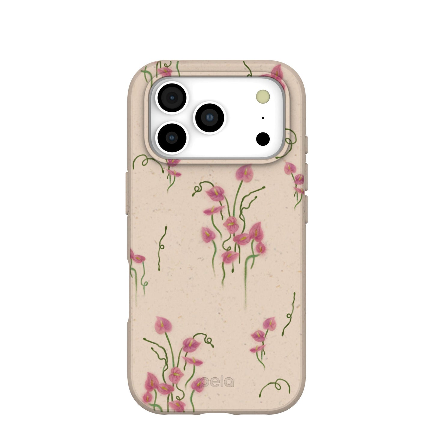 Seashell Sweet Anthuriums iPhone 17 Pro Case