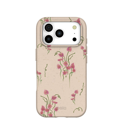 Seashell Sweet Anthuriums iPhone 17 Pro Case
