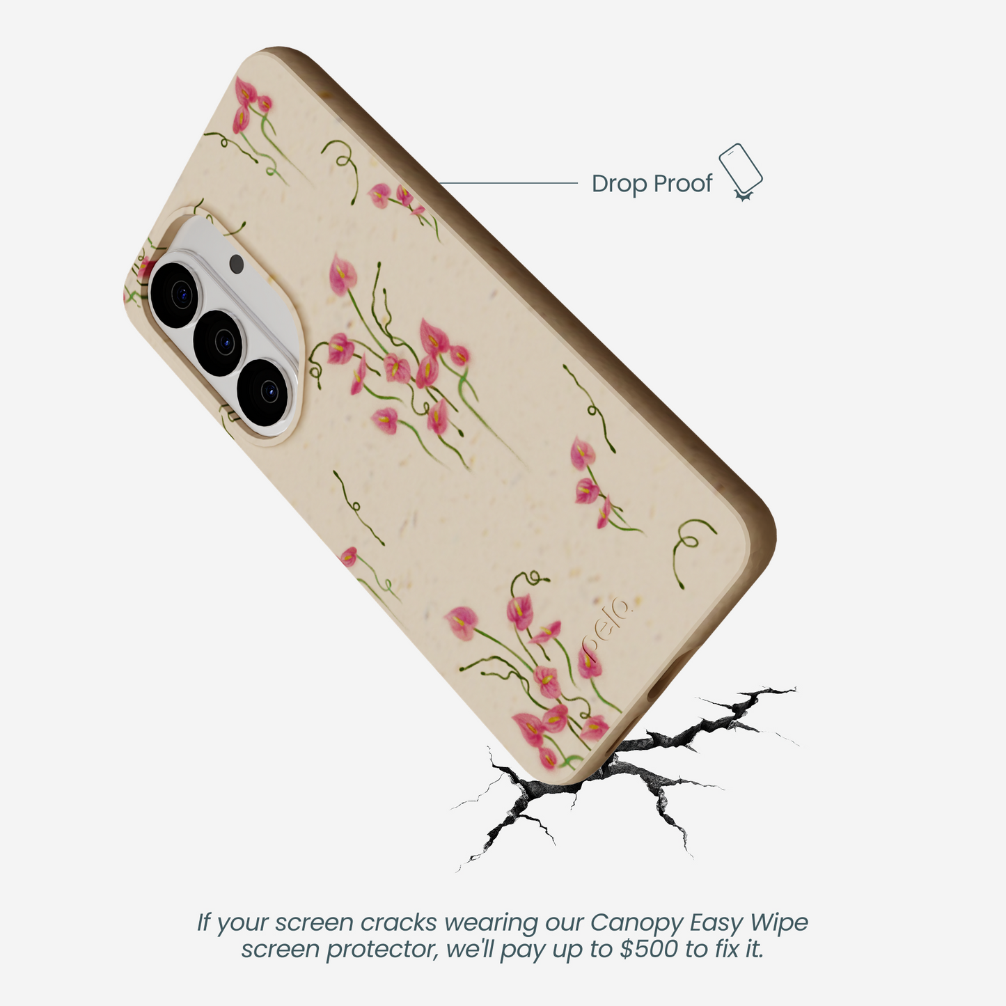 Seashell Sweet Anthuriums Samsung Galaxy S26 Case