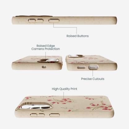 Seashell Sweet Anthuriums Samsung Galaxy S26 Case