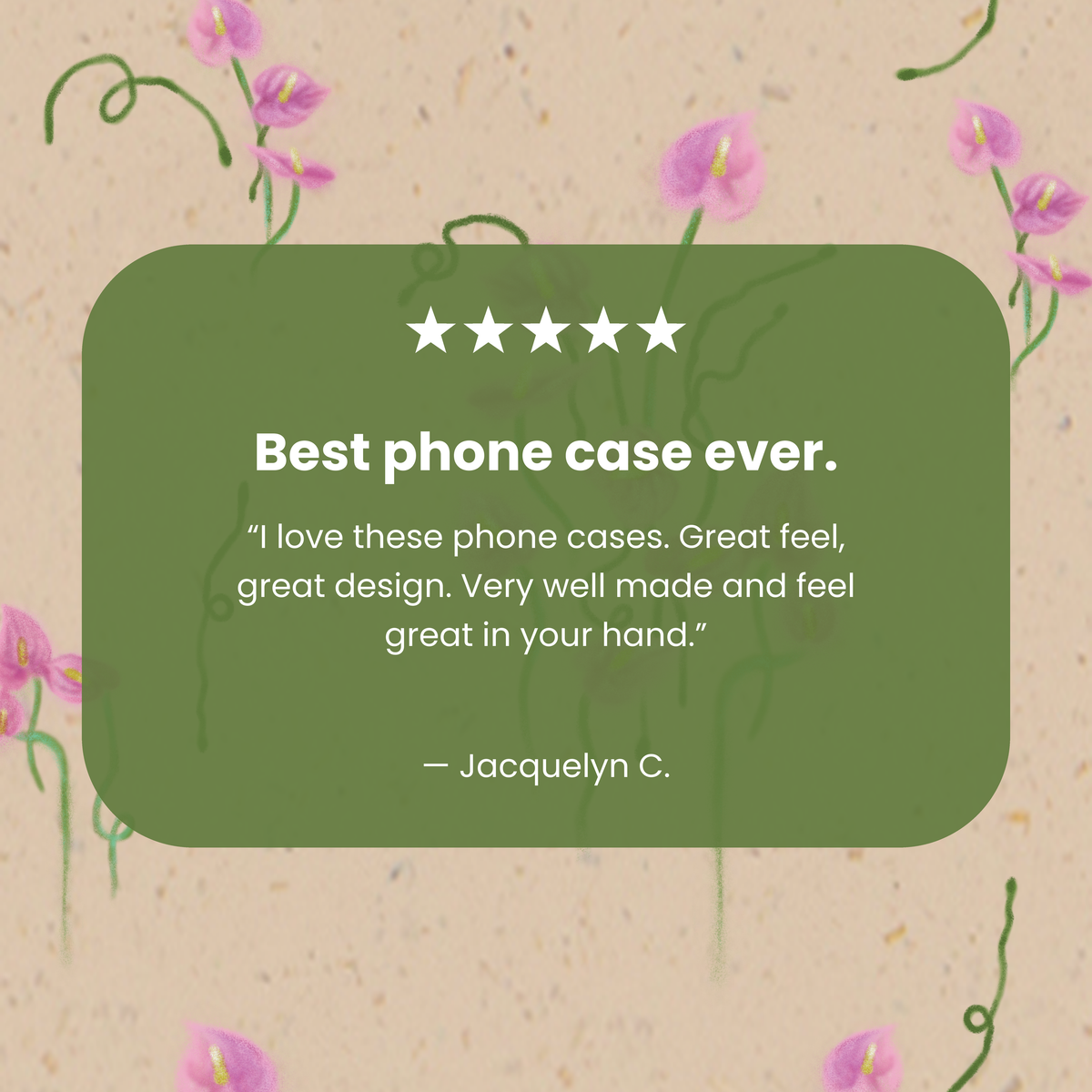 Seashell Sweet Anthuriums iPhone 17 Pro Case
