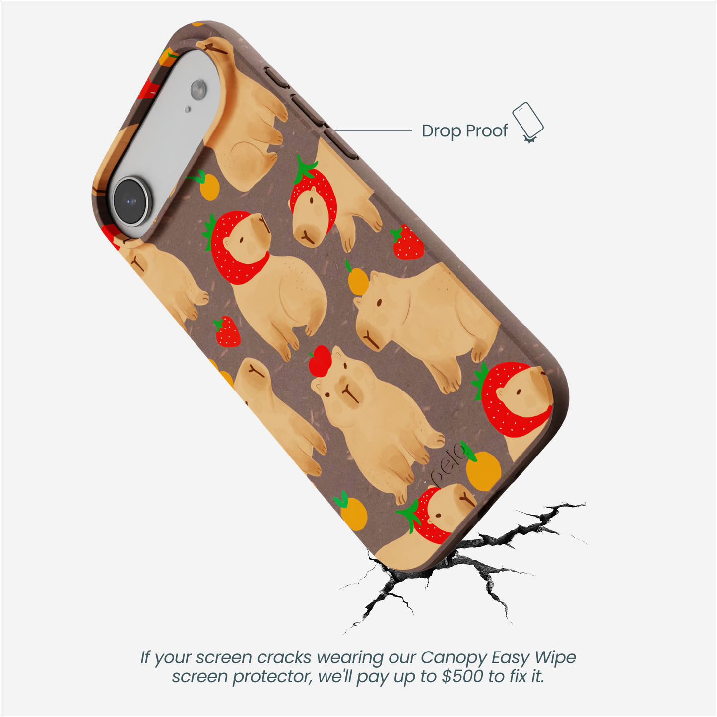 Chocolate Brown Sweet Capybaras iPhone Air Case