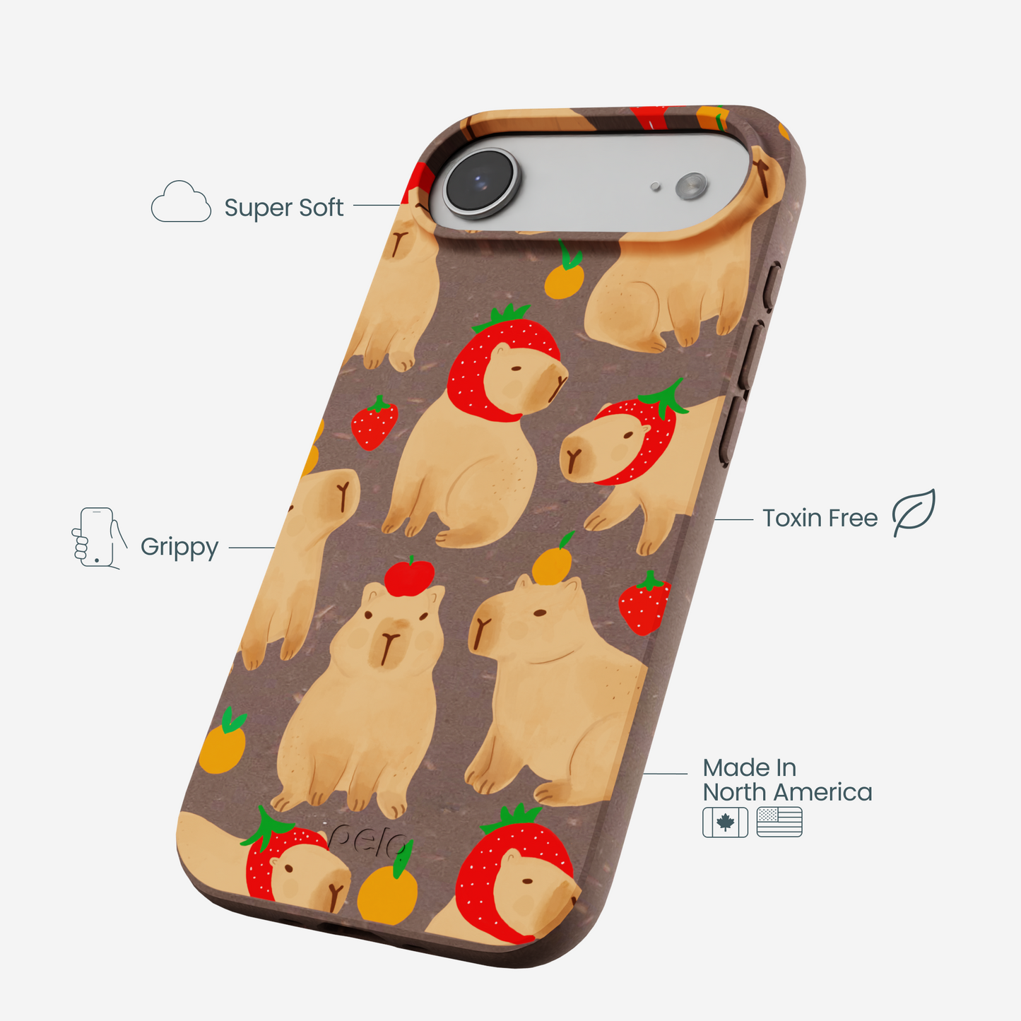 Chocolate Brown Sweet Capybaras iPhone Air Case