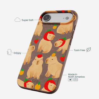 Chocolate Brown Sweet Capybaras iPhone Air Case