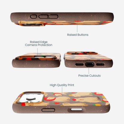Chocolate Brown Sweet Capybaras iPhone 17 Pro Case