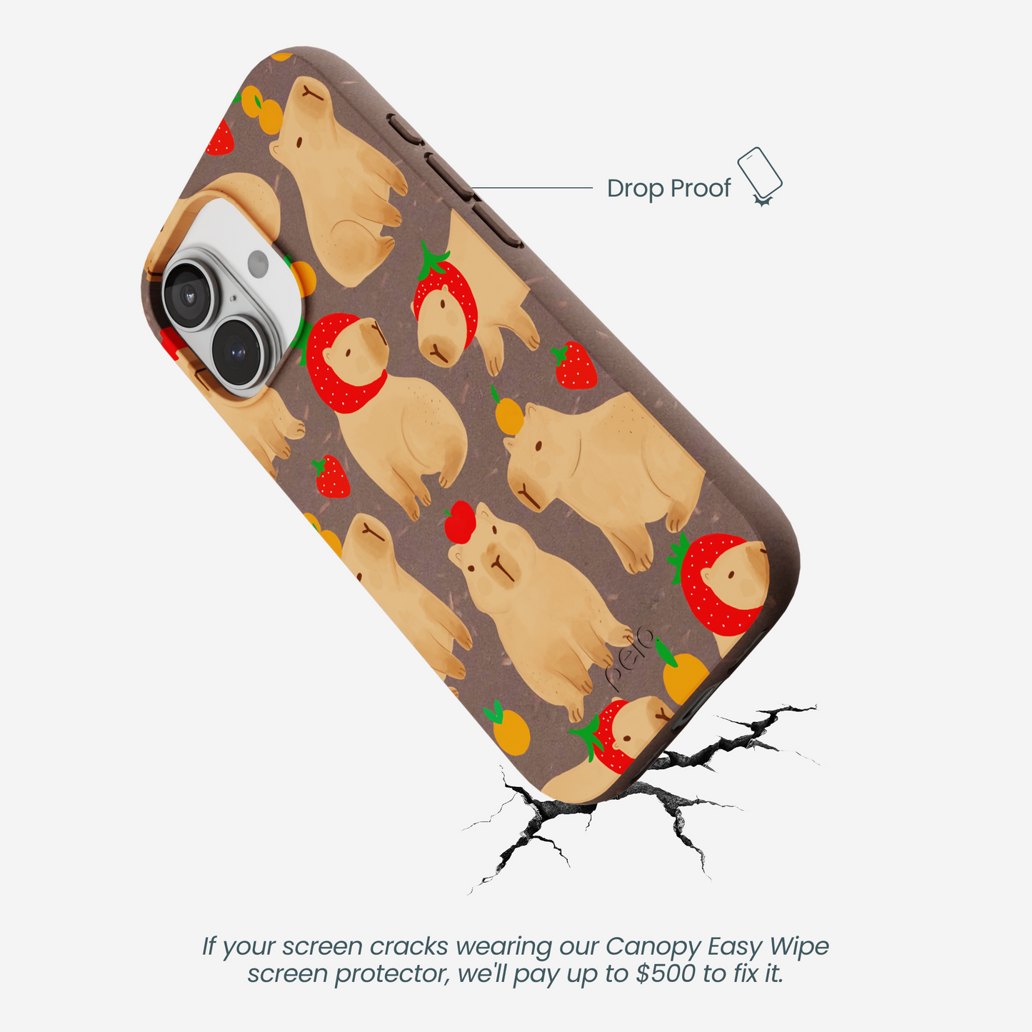 Chocolate Brown Sweet Capybaras iPhone 17 Case