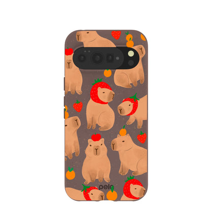 Chocolate Brown Sweet Capybaras Google Pixel 10 Pro XL Case
