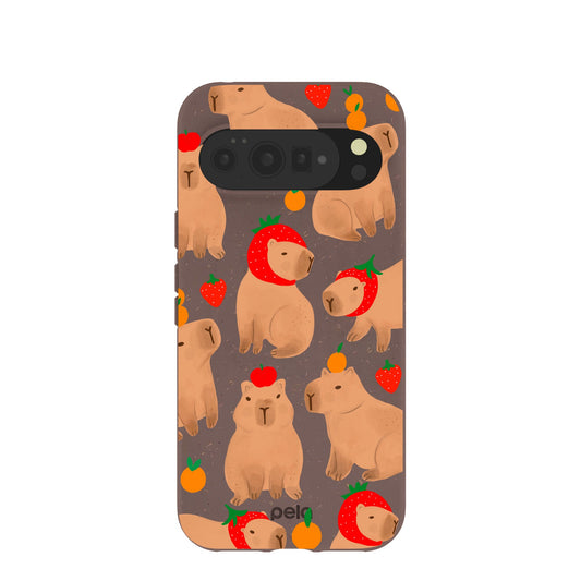 Chocolate Brown Sweet Capybaras Google Pixel 10 Pro XL Case