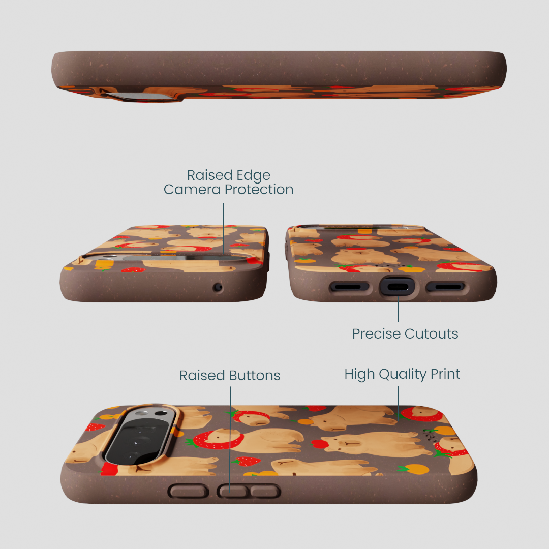 Chocolate Brown Sweet Capybaras Google Pixel 10 Pro XL Case