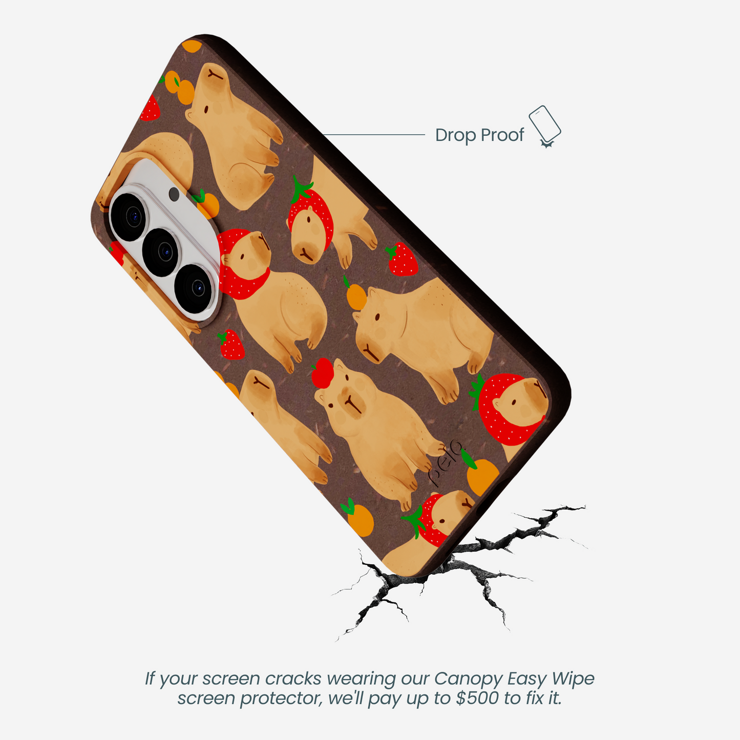Chocolate Brown Sweet Capybaras Samsung Galaxy S26 Case