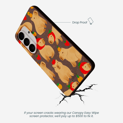 Chocolate Brown Sweet Capybaras Samsung Galaxy S26 Case