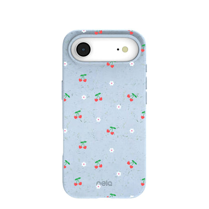 Powder Blue Sweet Cherries iPhone Air Case