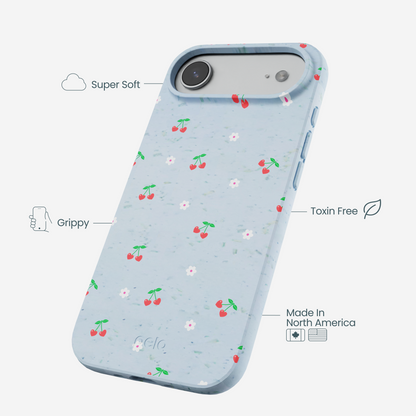 Powder Blue Sweet Cherries iPhone Air Case