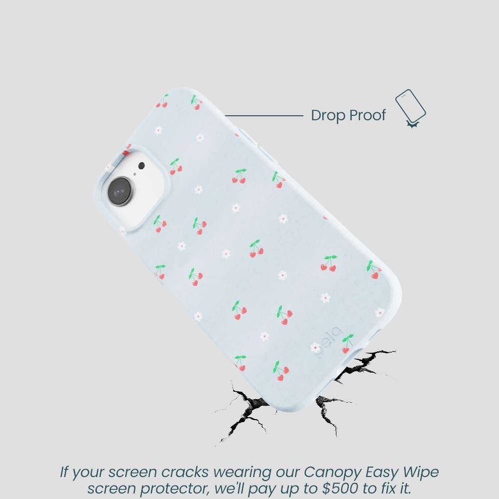 Powder Blue Sweet Cherries iPhone 16e/17e Case