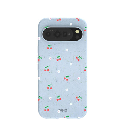 Powder Blue Sweet Cherries Google Pixel 10 Pro XL Case