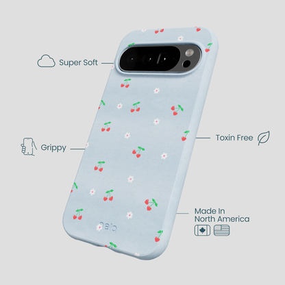 Powder Blue Sweet Cherries Google Pixel 10 Pro XL Case