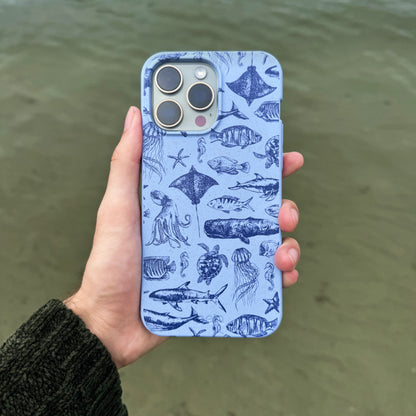 Powder Blue Marine Life Samsung Galaxy S26+(Plus) Case