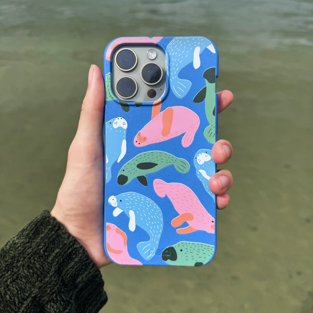 Electric Blue Sea Cows Google Pixel 10a Case