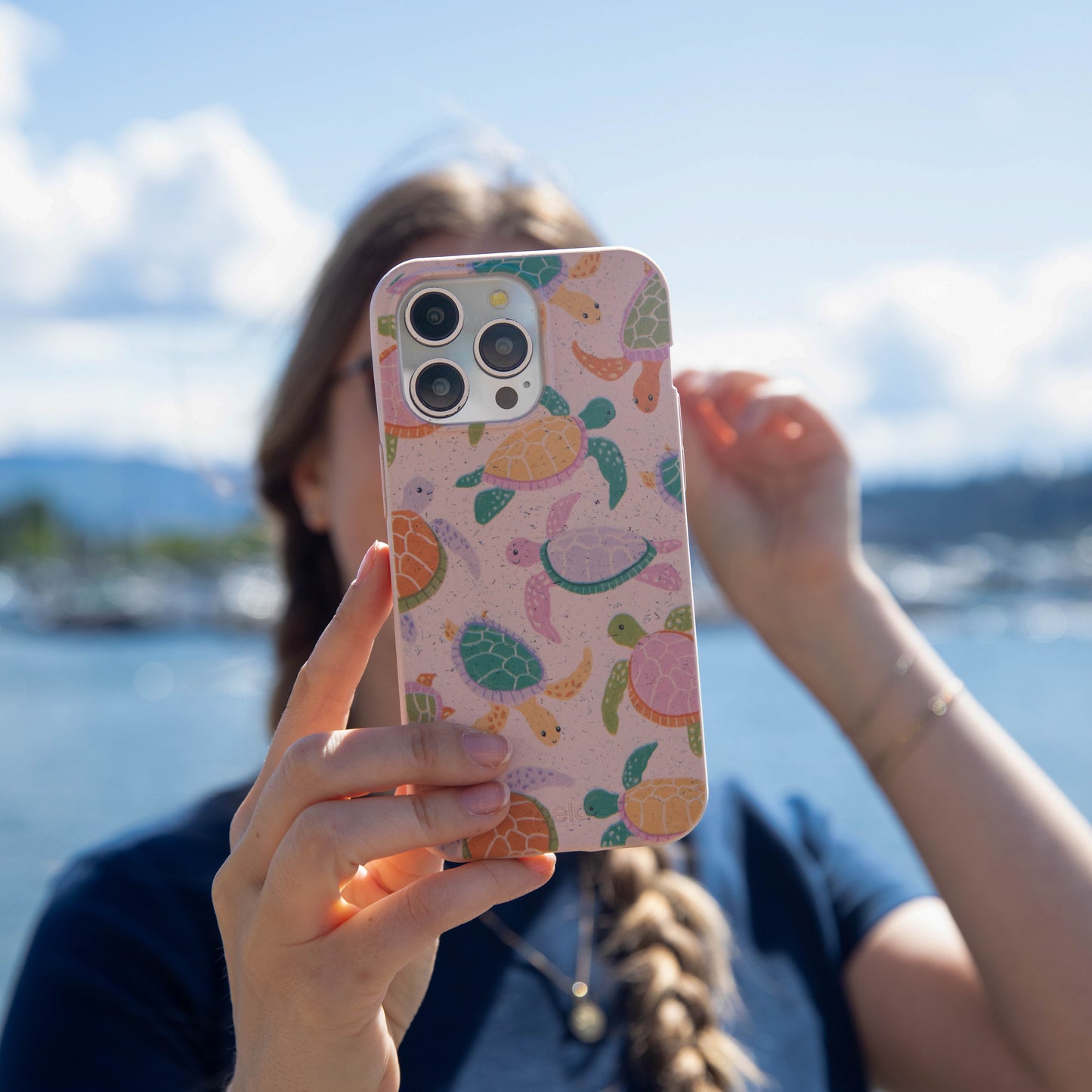 Seashell Sea Turtle Party iPhone Air Case