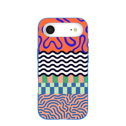 Electric Blue Tangerine Mix iPhone Air Case