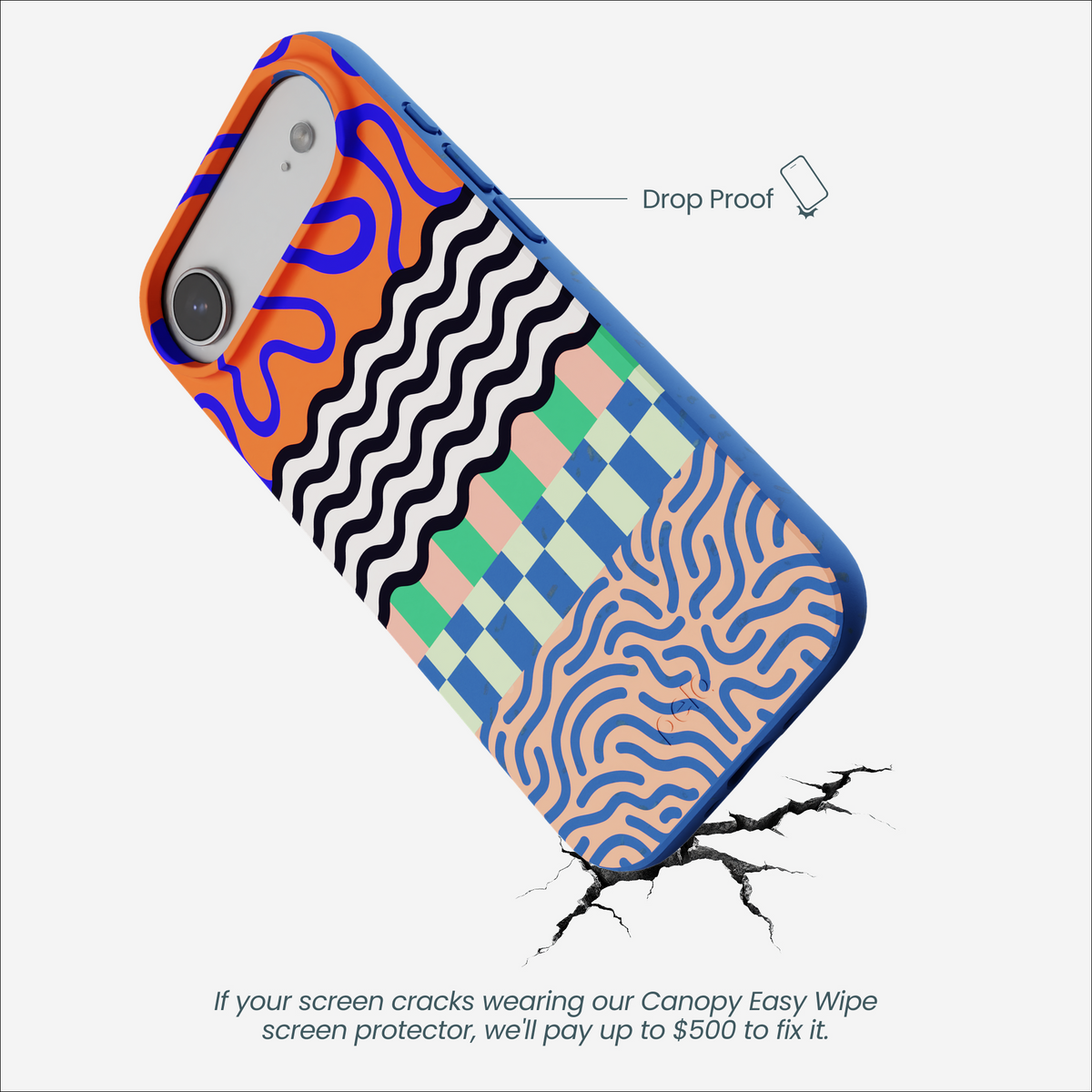 Electric Blue Tangerine Mix iPhone Air Case