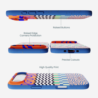 Electric Blue Tangerine Mix iPhone Air Case