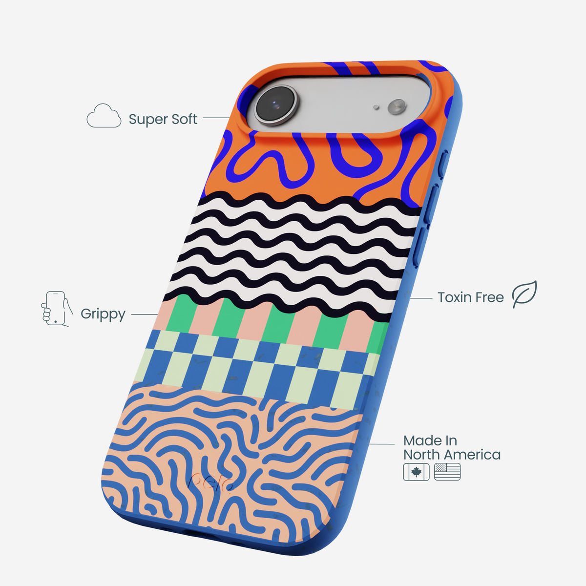 Electric Blue Tangerine Mix iPhone Air Case