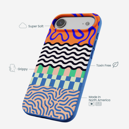 Electric Blue Tangerine Mix iPhone Air Case