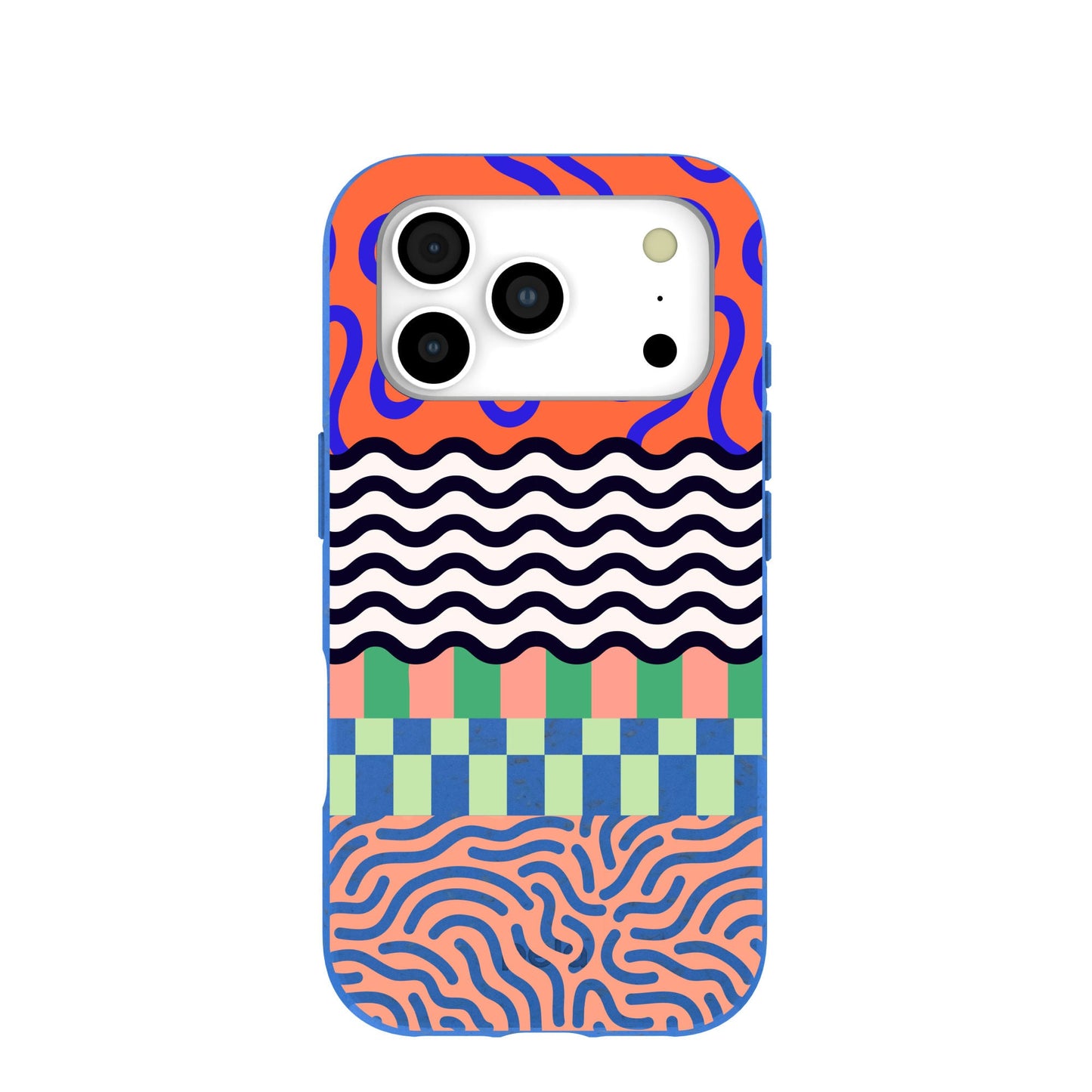 Electric Blue Tangerine Mix iPhone 17 Pro Case