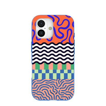 Electric Blue Tangerine Mix iPhone 17 Case
