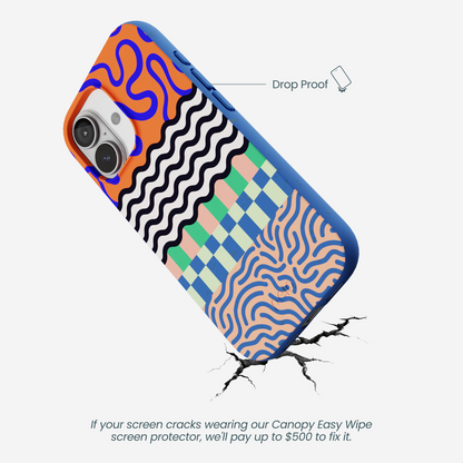 Electric Blue Tangerine Mix iPhone 17 Case