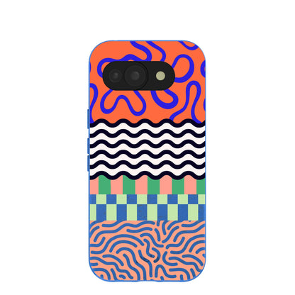 Electric Blue Tangerine Mix Google Pixel 10a Case