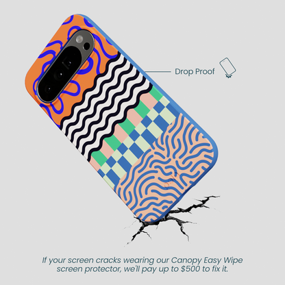 Electric Blue Tangerine Mix Google Pixel 10 Pro XL Case
