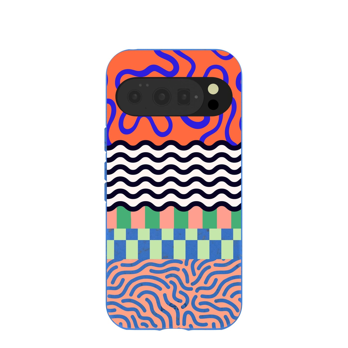 Electric Blue Tangerine Mix Google Pixel 10/10 Pro Case