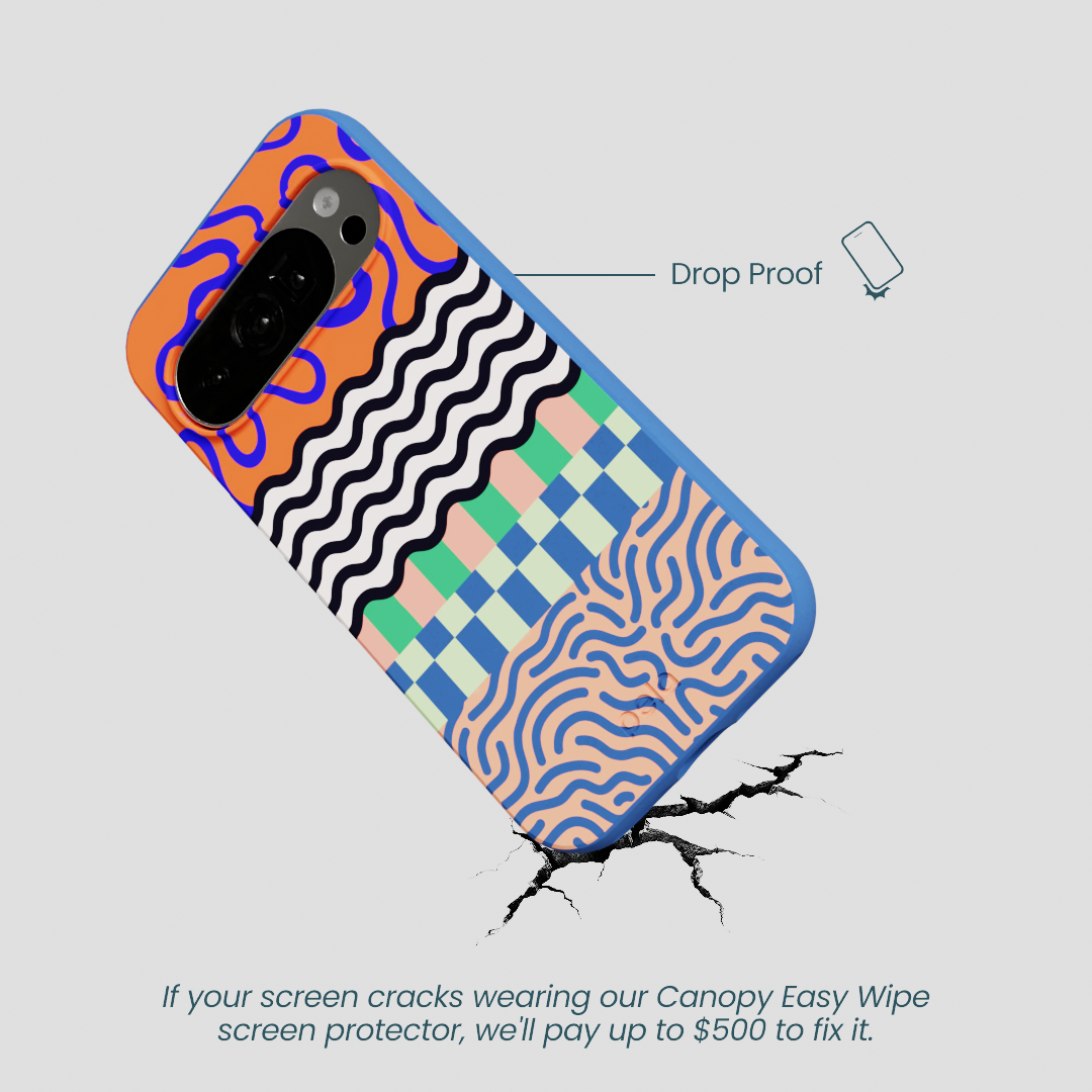 Electric Blue Tangerine Mix Google Pixel 10/10 Pro Case